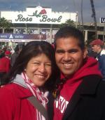 Lourdes & John at the Rose Bowl